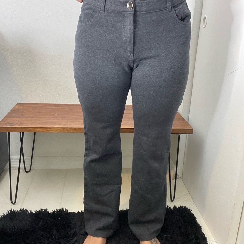 DKNY Women's Charcoal Boot Cut Pants